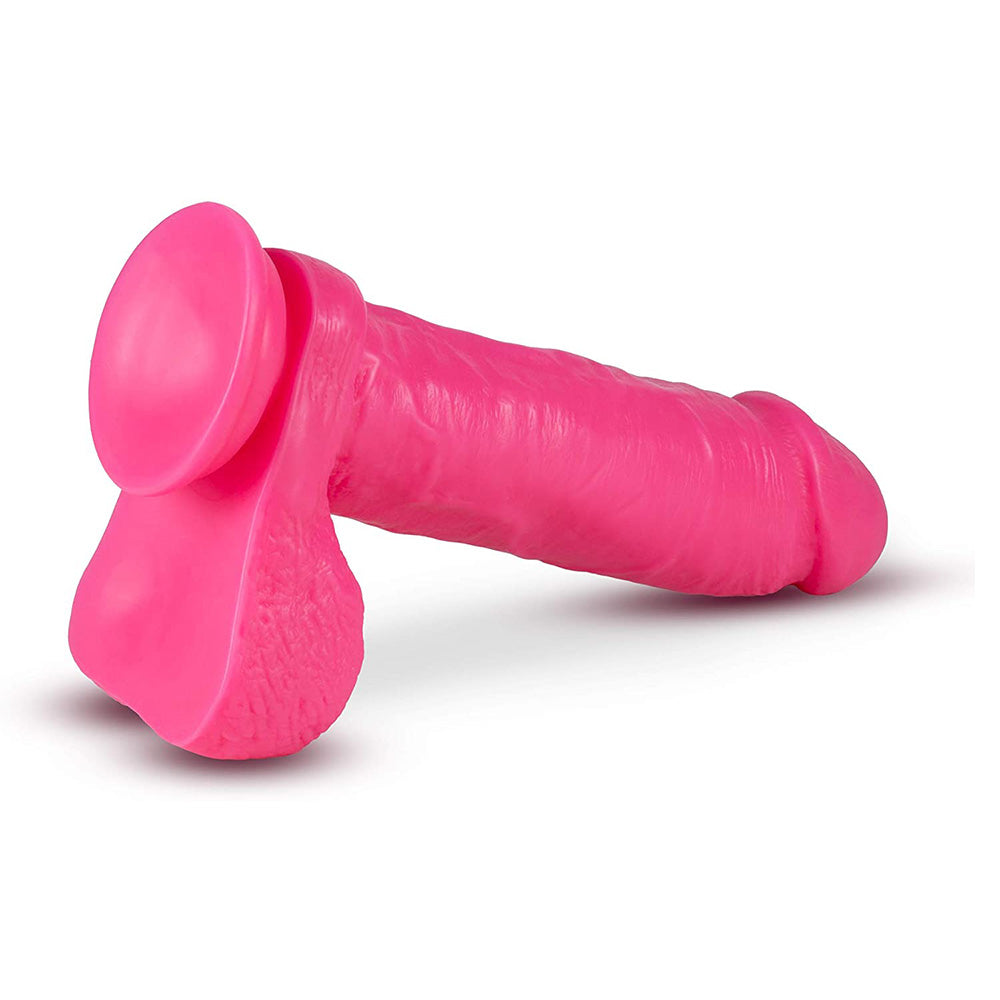 Blush Big As Fuk hot pink realistic silicone dildo