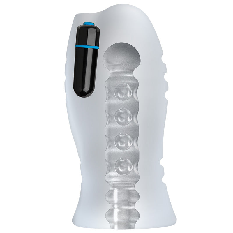 OptiMALE Vibrating Stroker - Massage Beads