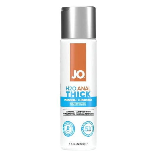 JO H2O Anal Thick Lubricant 4 oz bottle on a white background