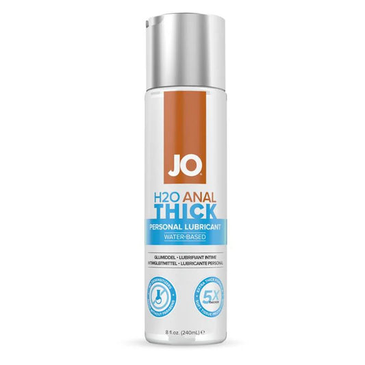 JO H2O Anal Thick Personal Lubricant 8 oz on white background
