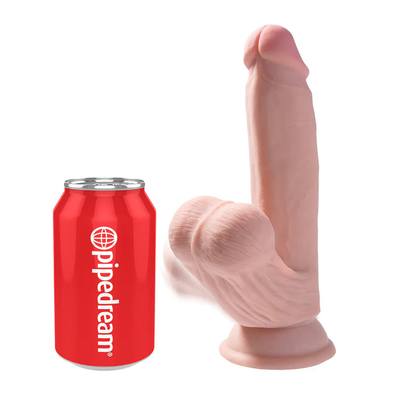 Pipedream PD5730-21 King Cock Plus 7 Inch Triple Density Cock with Swinging Balls Light