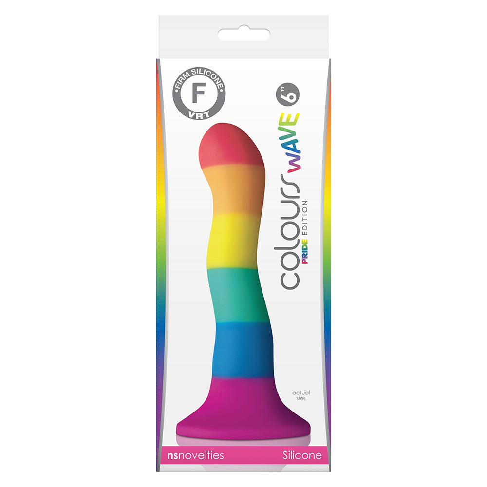 Colours Pride Edition 6 Inch Rainbow Wave Dildo