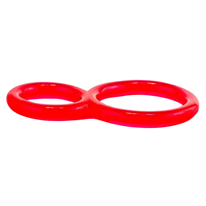 Ofinity Double Cock Ring - Red