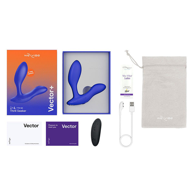 We-Vibe Vector+ Prostate Massager - Royal Blue