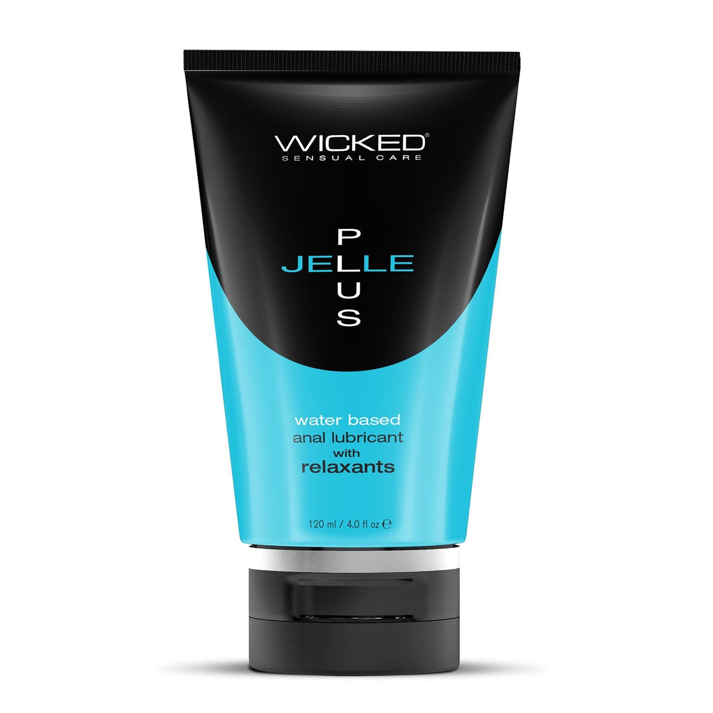 Wicked Sensual Care Jelle Plus tube on a white background