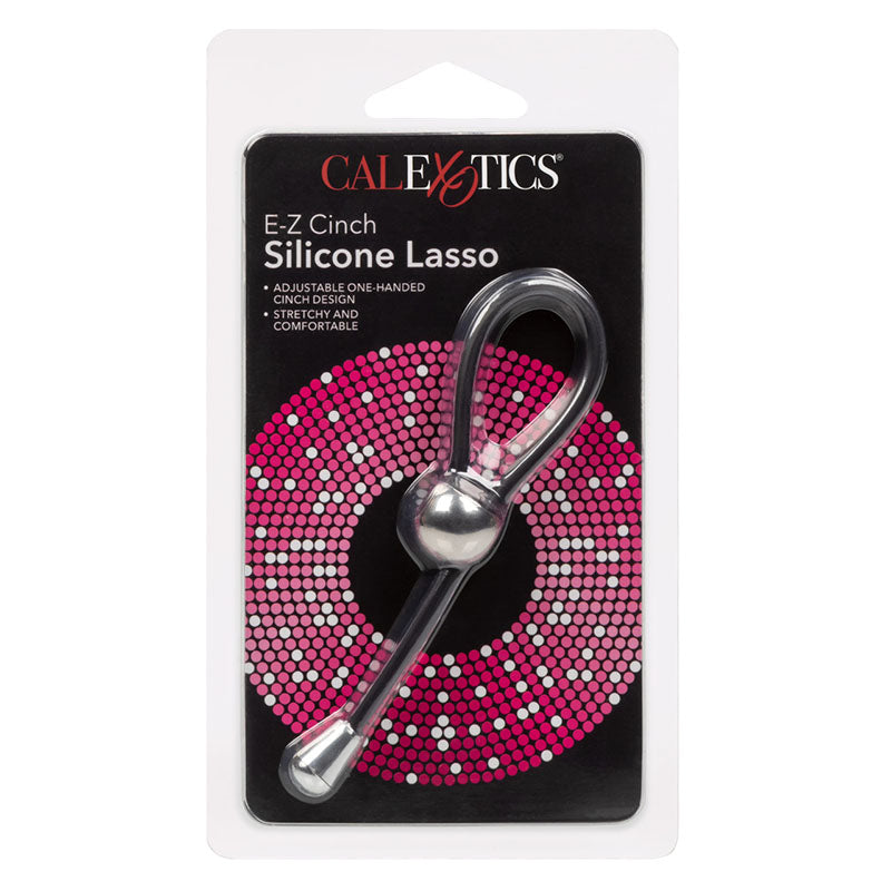 CalExotics SE-1408-15-2 E-Z Cinch Silicone Lasso Adjustable Cock Ring Package Front