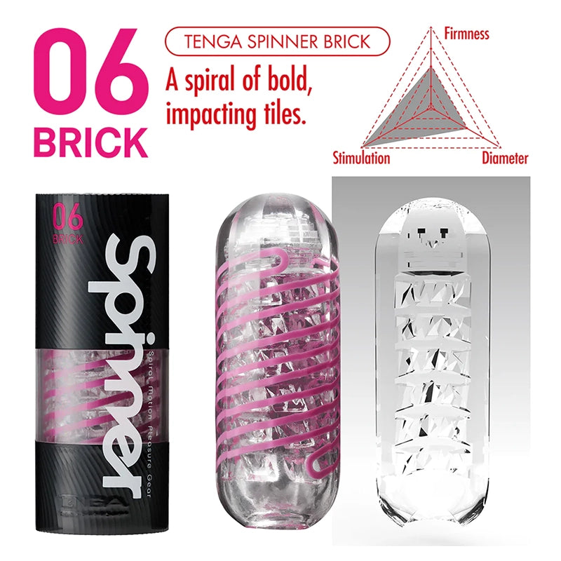Tenga Spinner Male Masturbator 06 BRICK Features