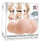 Product packaging for 'Carmen's Booty Stroker Kit' with images of a woman and product on a white background.
