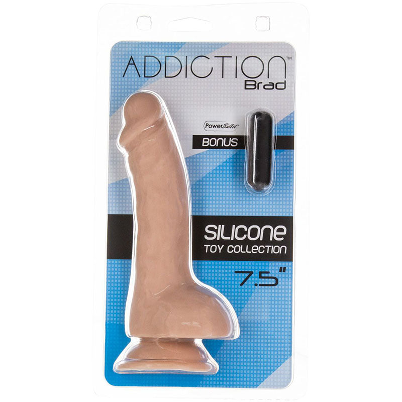 Addiction Brad 7.5 Inch Silicone Dildo