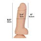 Addiction Roman 8 Inch Girthy Dildo