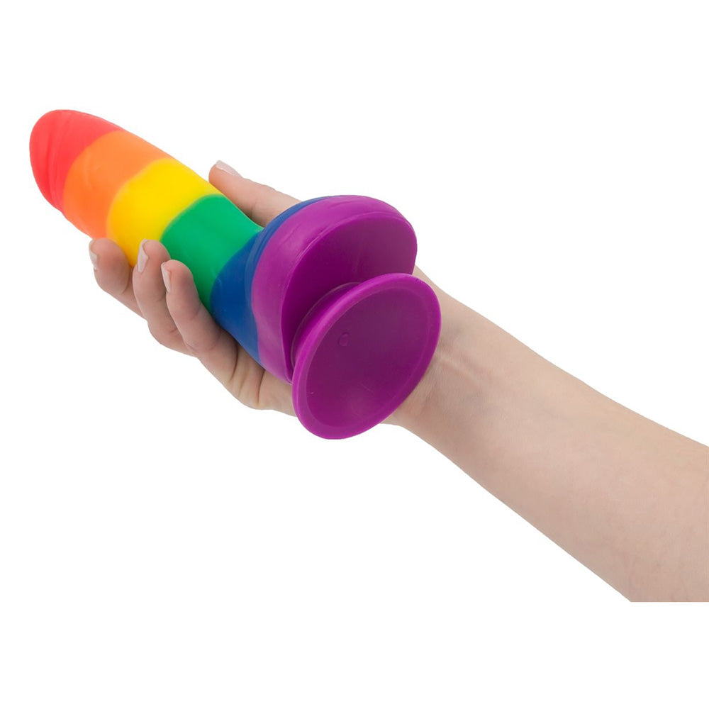 Addiction Justin 8 Inch Rainbow Dong