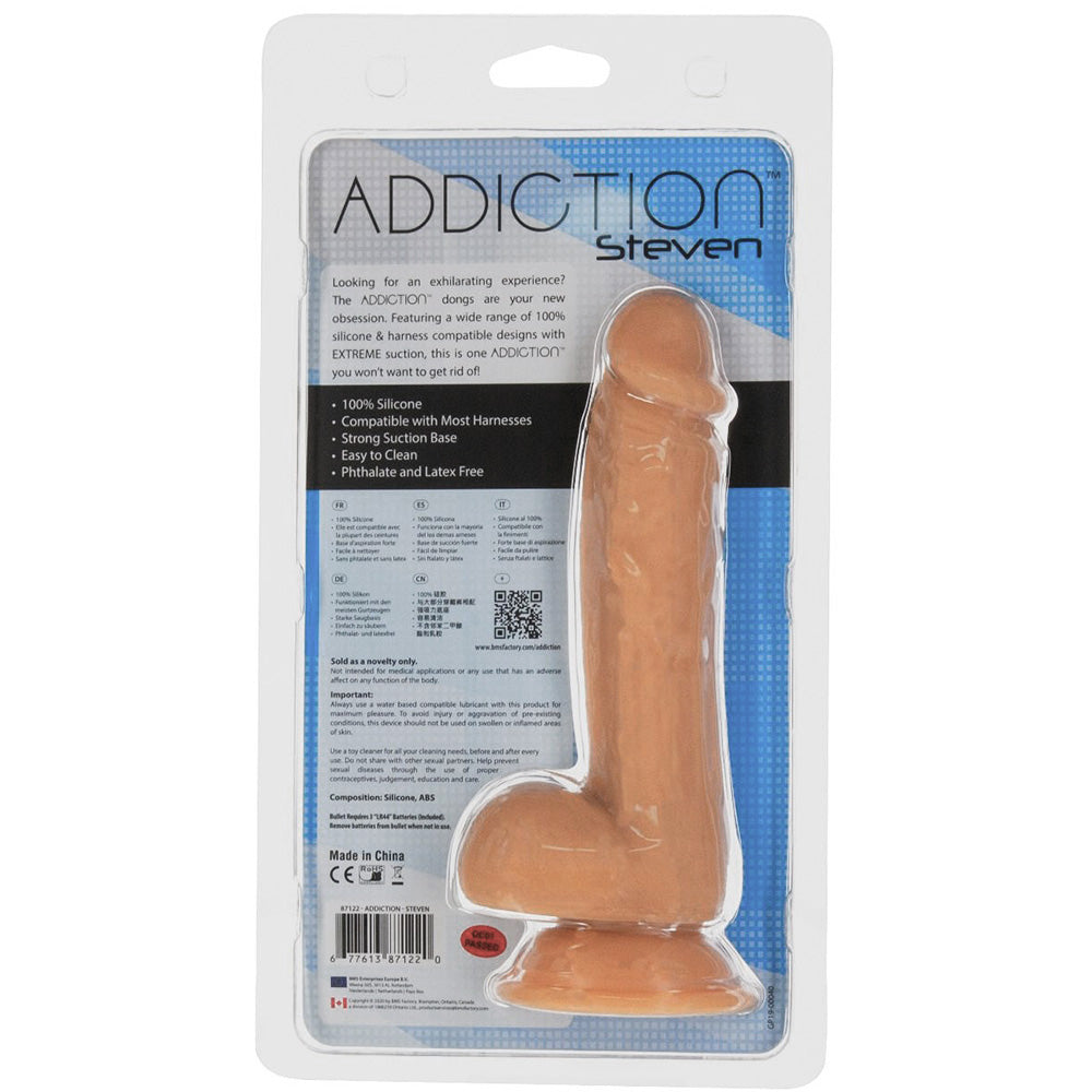 Addiction Steven 7.5 Inch Silicone Dildo
