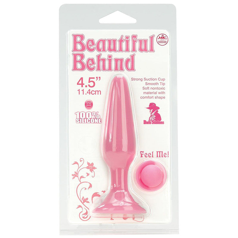 Plastic packaging for NMC 391-16 Beautiful Behind 4.5" Silicone Butt Plug Pink