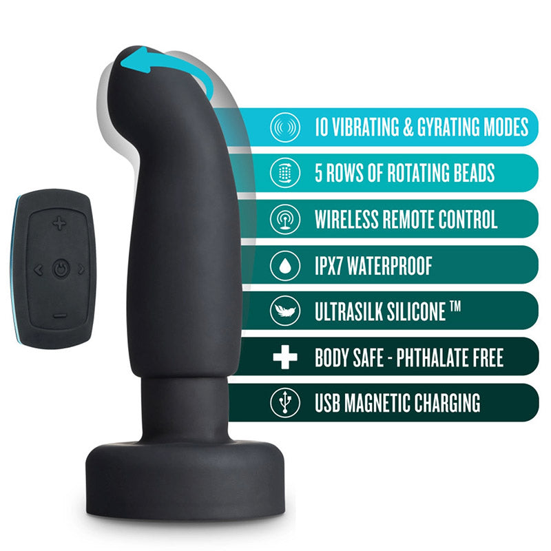 Blush BL-11985 Anal Adventures Platinum Circuit Plug Rotating Butt Plug list of features