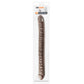 Product packaging for Dr. Skin 18 Inch Double Dildo Chocolate on white background