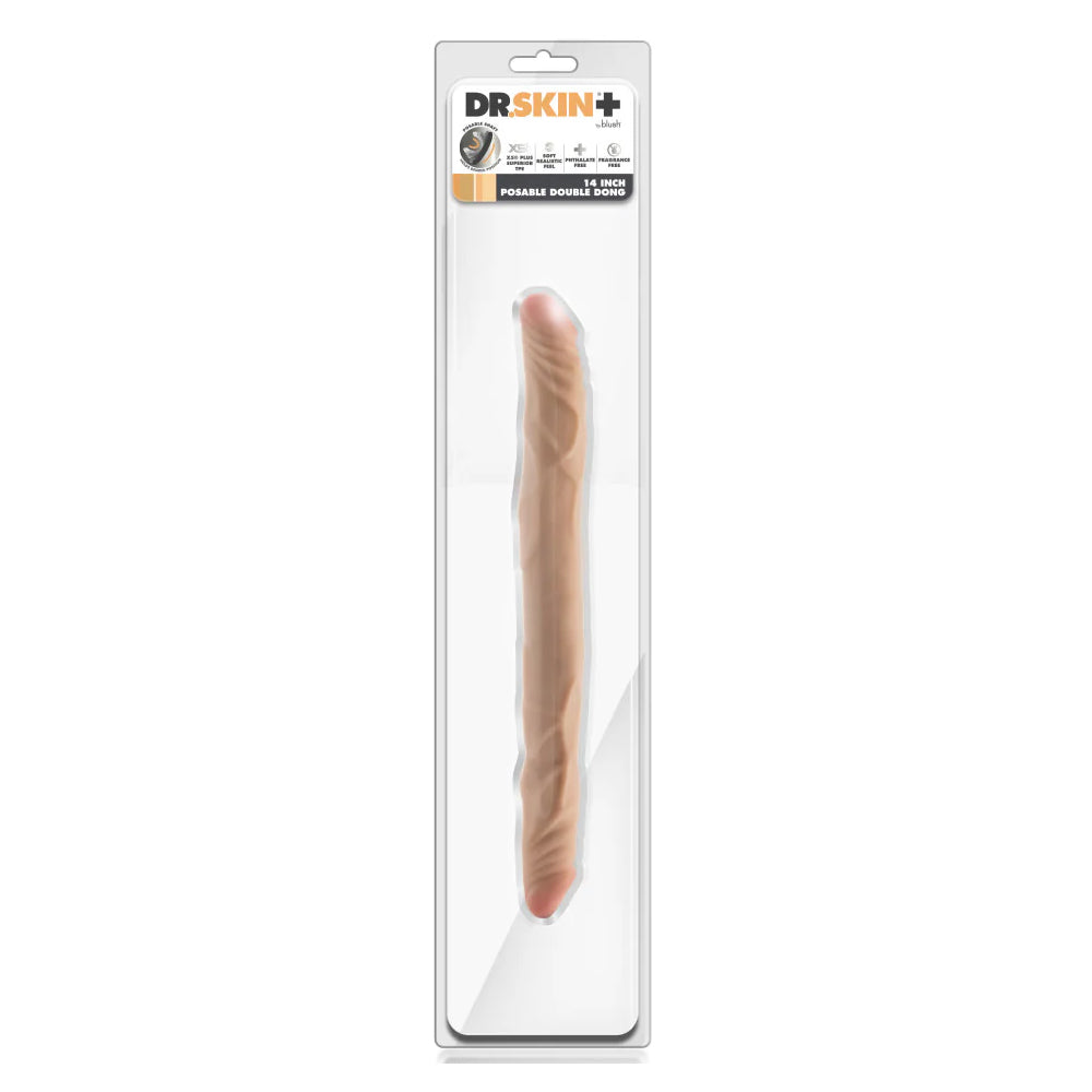 Dr. Skin Plus 14 Inch Posable Double Dong