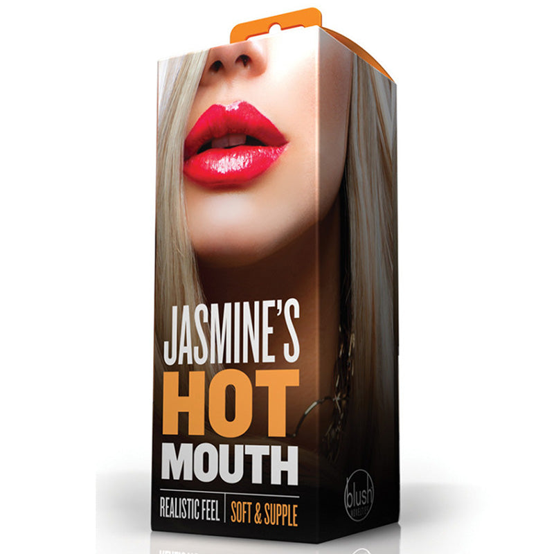 Product packaging for Blush BM-07420 X5 Men Jasmine's Hot Mouth Stroker