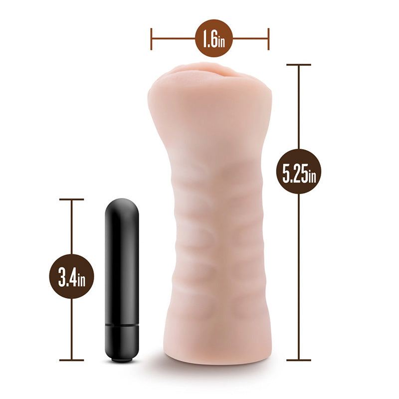 Measurements of Blush BL-73503 M For Men Ashley Vibrating Stroker