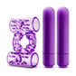 Blush BL-77101 Play With Me Double Play Dual Vibrating Cock Ring Purple with bullets removed