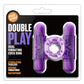 Product packaging for Blush BL-77101 Play With Me Double Play Dual Vibrating Cock Ring Purple