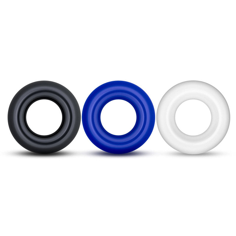 Blush BL-00899 Stay Hard Donut Rings tri-colour 3-pack