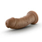 Blush BL-55807 Au Naturel 8 Inch Realistic Posable Dildo with Suction Cup Mocha