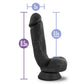 Au Naturel Bold Pound realistic black dildo measurements
