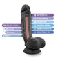 Au Naturel Bold Pound realistic black dildo with list of product features
