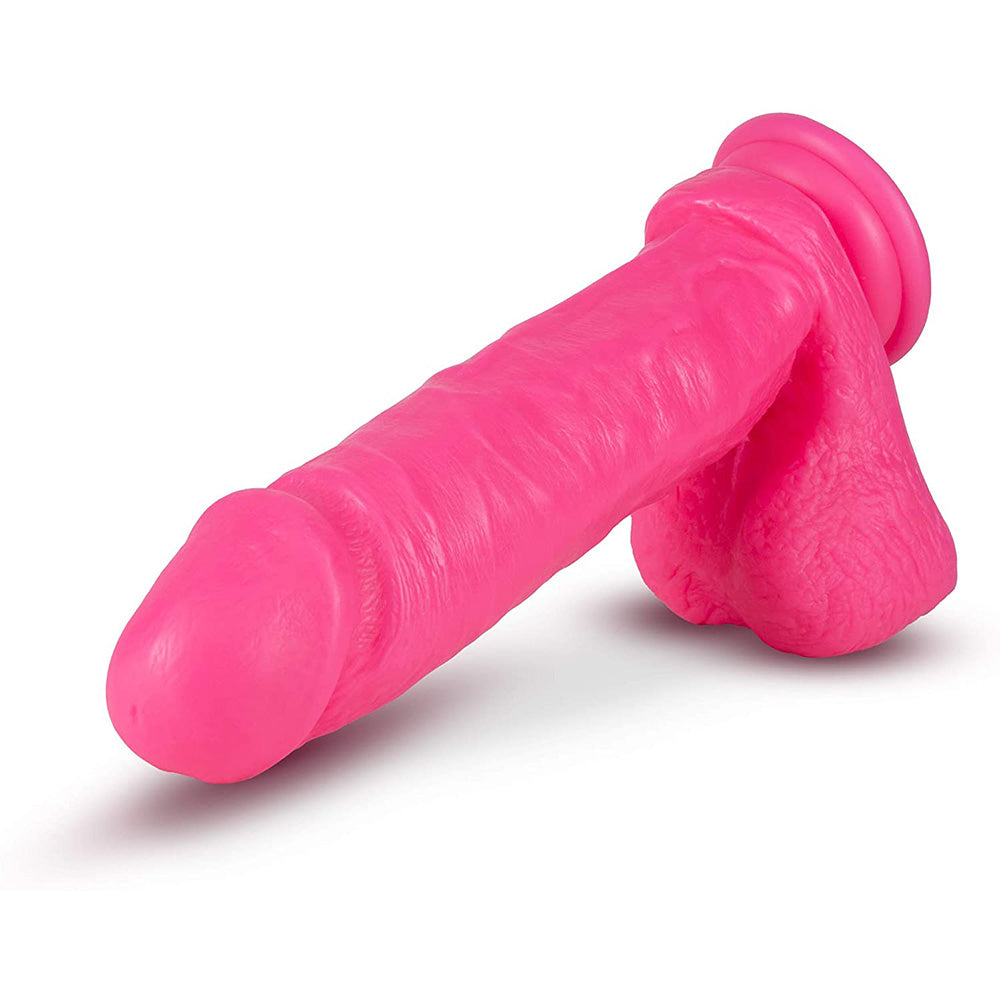 Blush Big As Fuk hot pink realistic silicone dildo