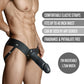 Dr. Skin 7 Inch Hollow Strap On - Black