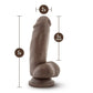 Dr. Skin Mr. Smith 7 Inch Brown Suction Cup Dildo measurements