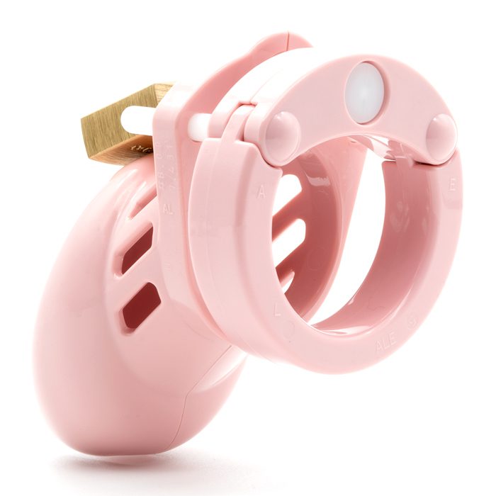 Pink CBX CB-6000S male chastity cage with lock