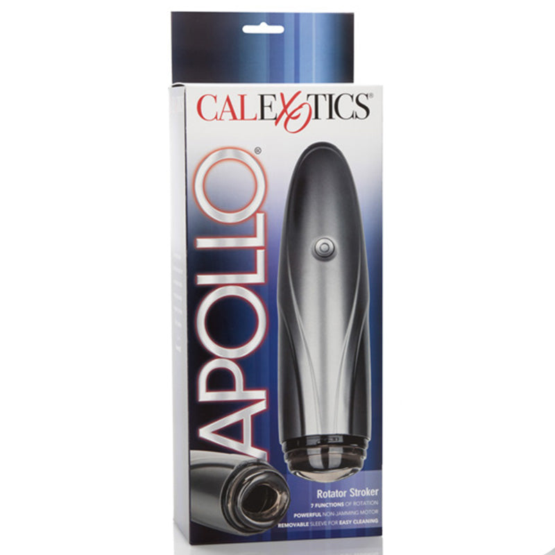 Front of product packaging for CalExotics SE1036-80-3 Apollo Rotator Stroker