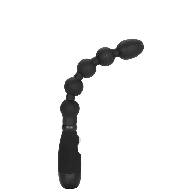 Booty Call Booty Bender Vibrating Anal Beads - Black