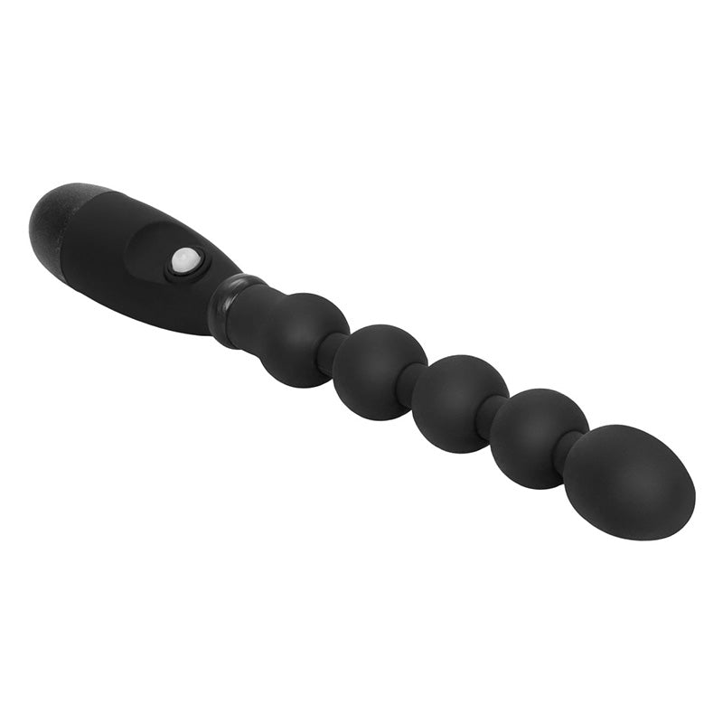 Booty Call Booty Bender Vibrating Anal Beads - Black