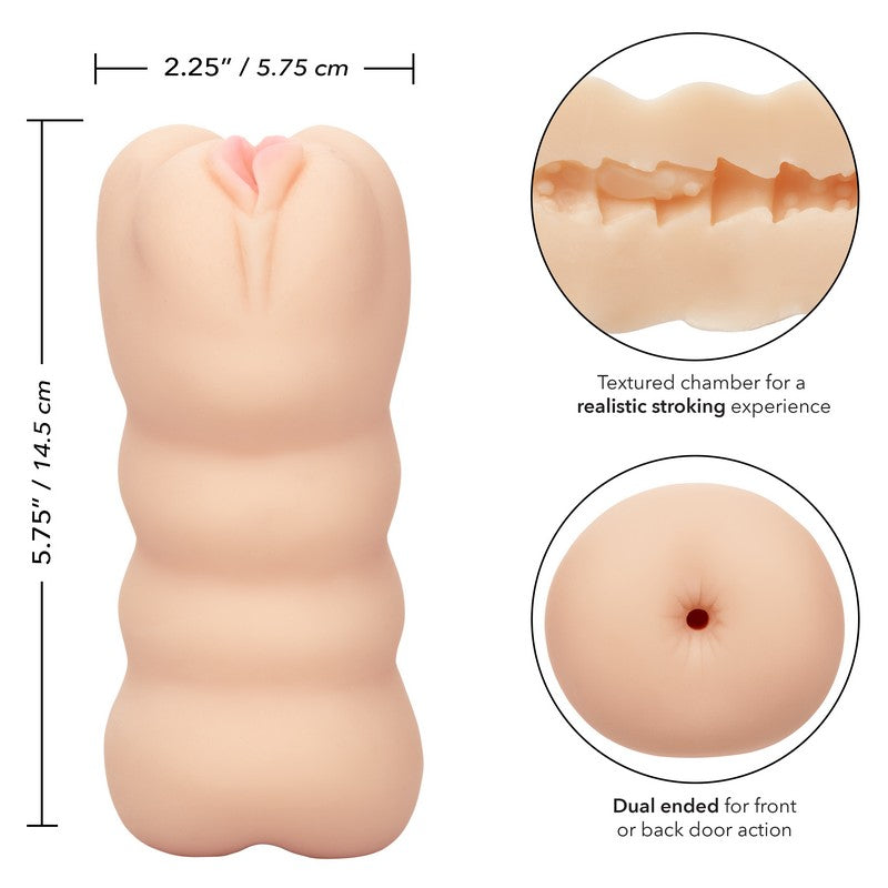 CalExotics Cheap Thrills The Three Way Double-Ended Stroker SE0883-80-3 Features
