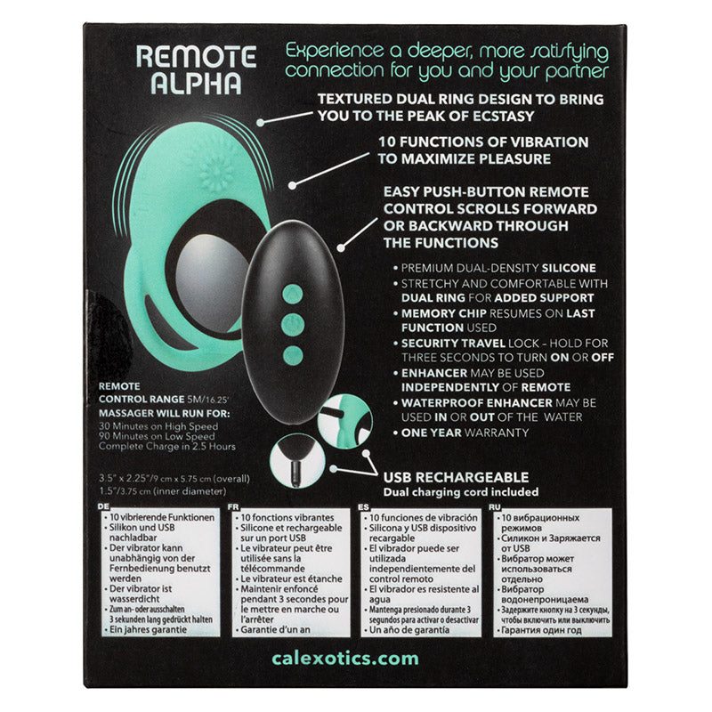 Link Up Remote Alpha Vibrating Cock Ring