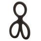 Black silicone ball spreader on a white background