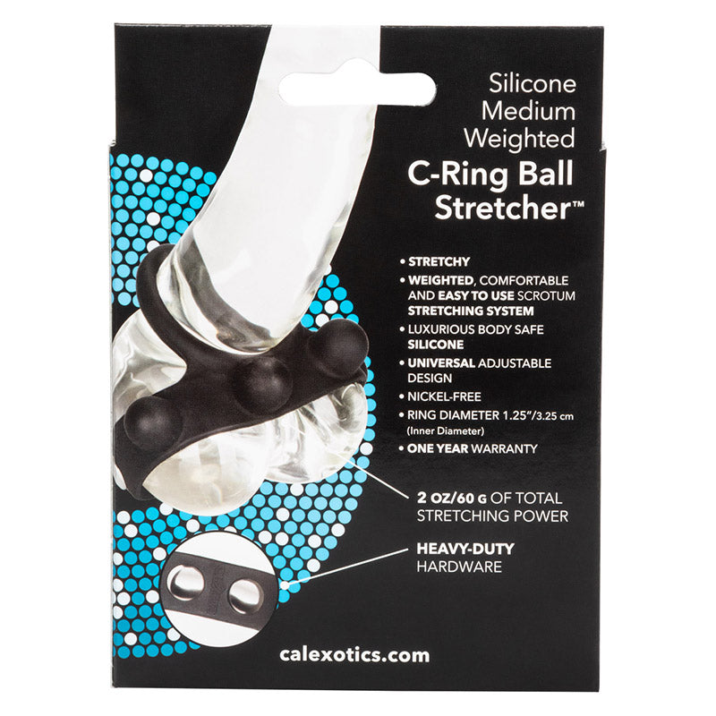 Silicone Medium Weighted C-Ring Ball Stretcher