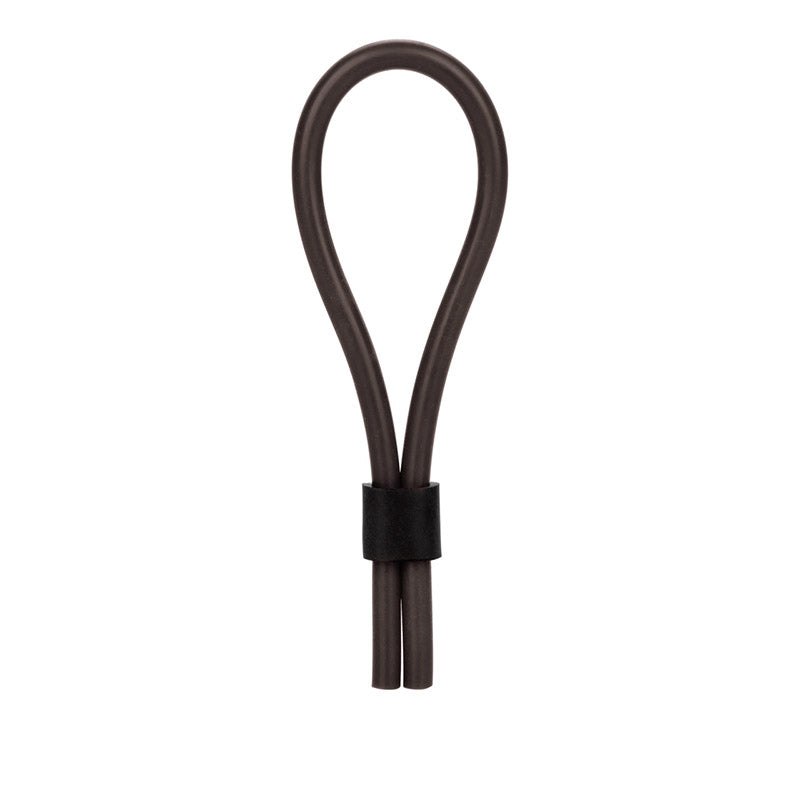 Silicone Stud Lasso Cock Ring - Black