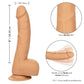 CalExotics SE-0253-05-2 Silicone Studs 8 Inch Realistic Dildo Ivory Features