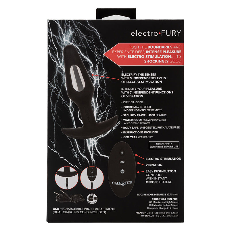 Volt Electro-Fury E-Stim Butt Plug