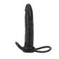 Side view of CalExotics Accommodator Dual Penetrator black double-penetration dildo
