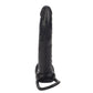 Front view pf CalExotics Accommodator Dual Penetrator black double-penetration dildo