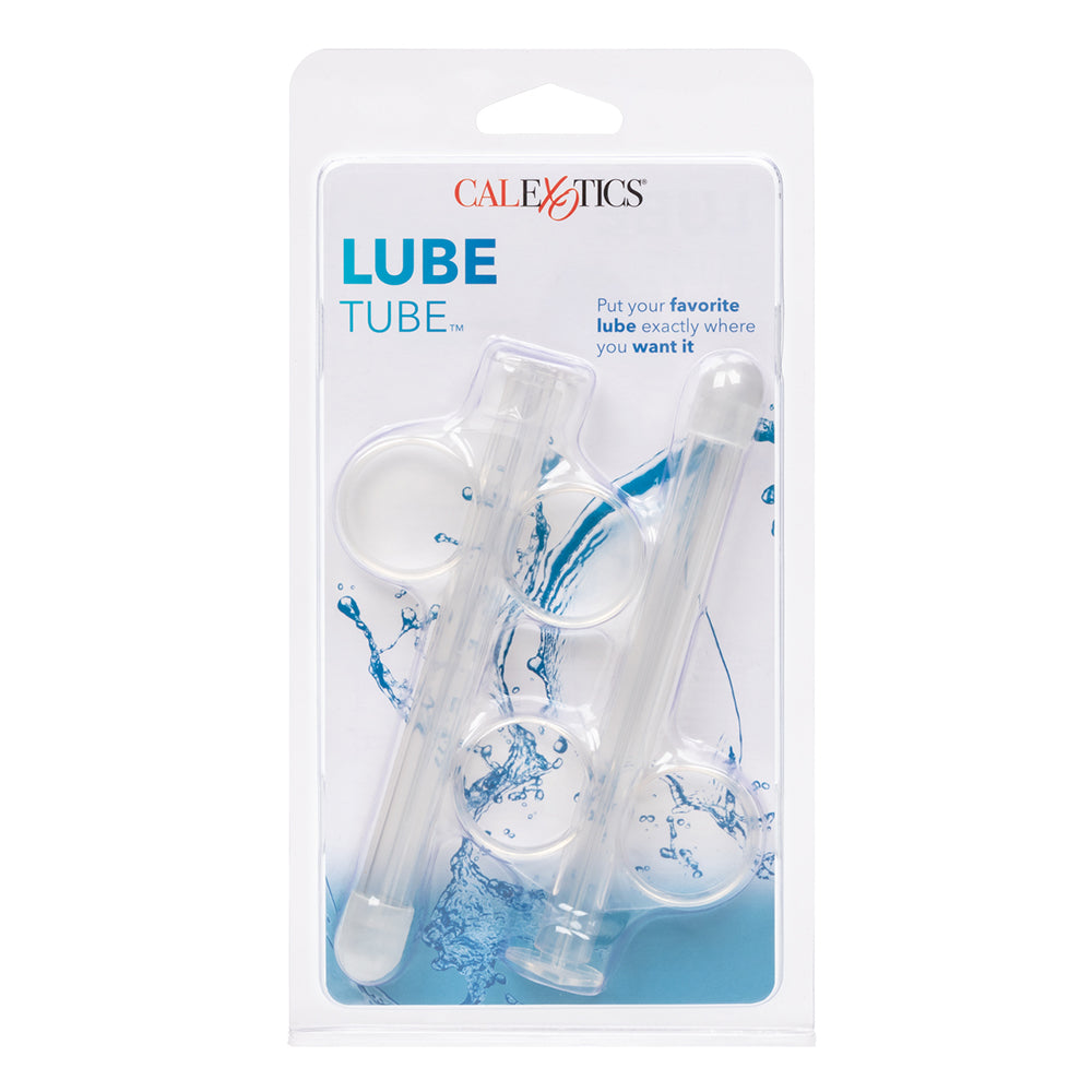 Front of packaging for CalExotics SE-2380-00-2 Lube Tube Lubricant Applicators Clear