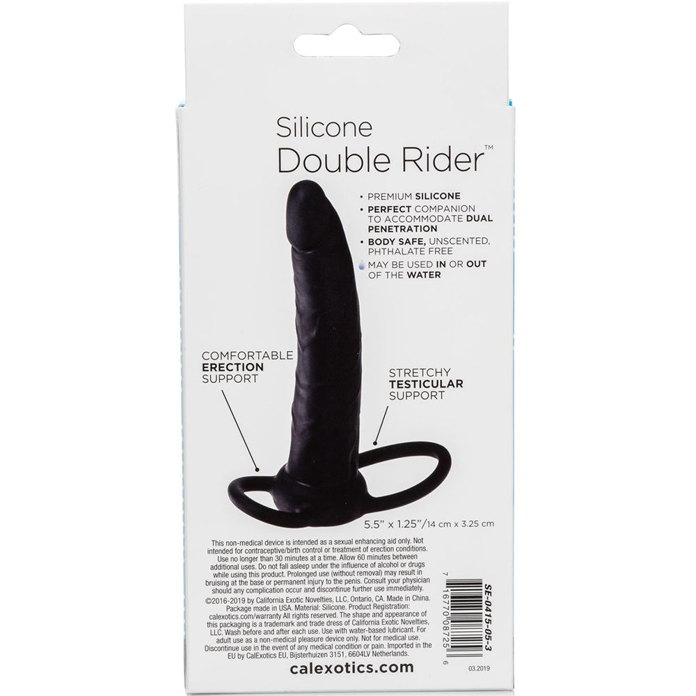 Silicone Double Rider - Black