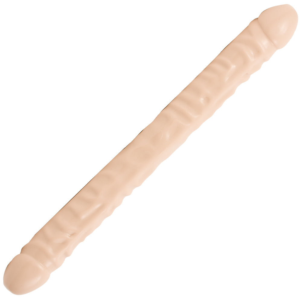 Doc Johnson 0211-00-CD Classic Veined Double Header Double Ended Dildo Cream