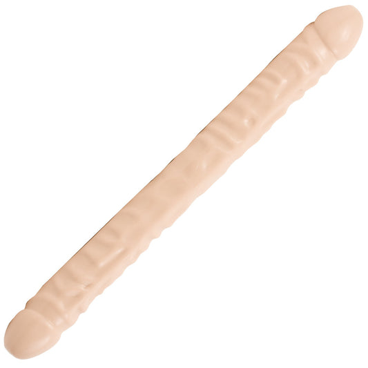 Doc Johnson 0211-00-CD Classic Veined Double Header Double Ended Dildo Cream