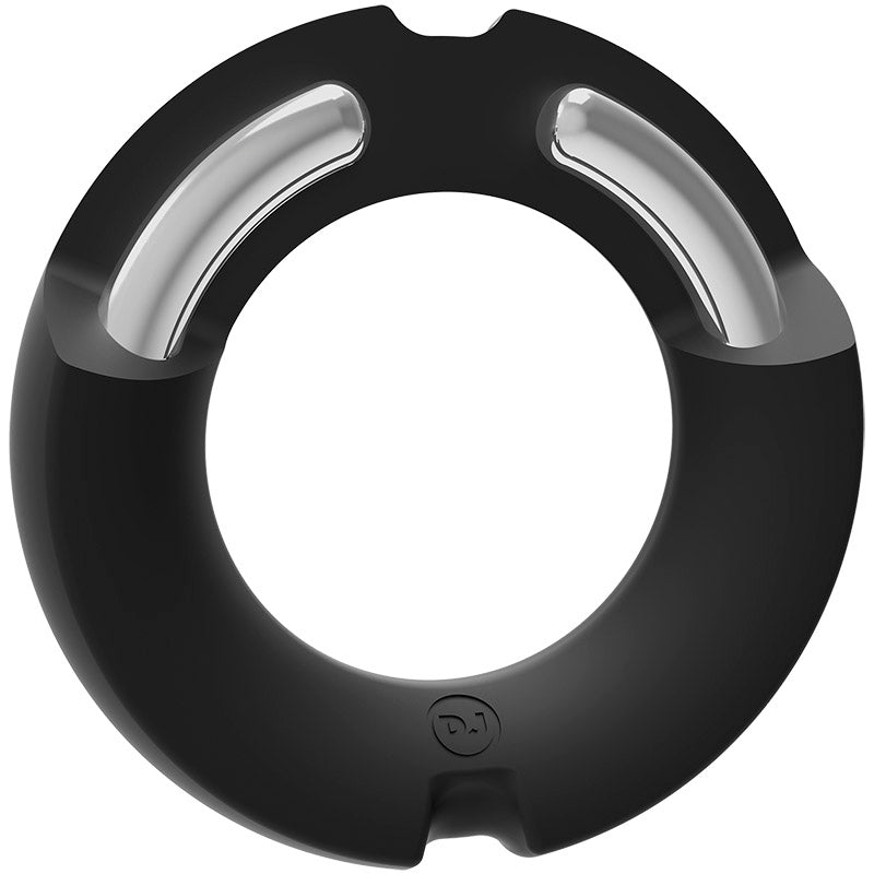 KINK Stretchable Silicone-Covered Metal Cock Ring - 50mm
