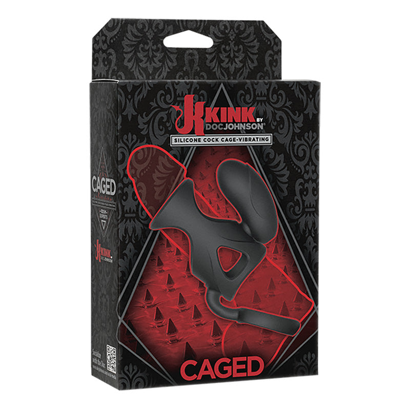 Kink Caged Vibrating Silicone Cock Cage
